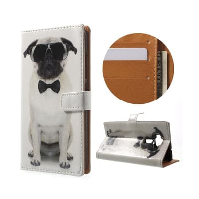 Asus Zenfone 3 (ZE520KL) smart læder-etui - Stilfuld hund