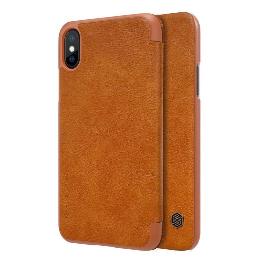 NILKIN iPhone X let og tyndt etui - Brun