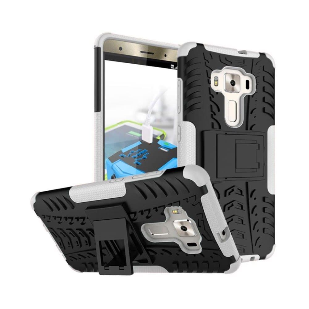 Asus Zenfone 3 Deluxe (ZS570KL) stærkt hybridcover - Hvid