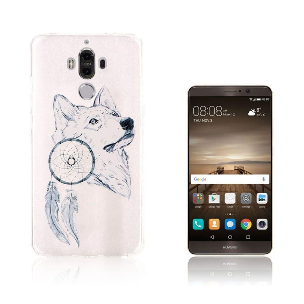 Huawei Mate 9 smart silikonecover - Ulv og drømmefanger