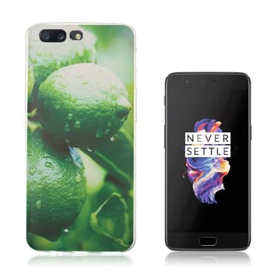 OnePlus 5 Ultra tyndt cover - Grønne citroner