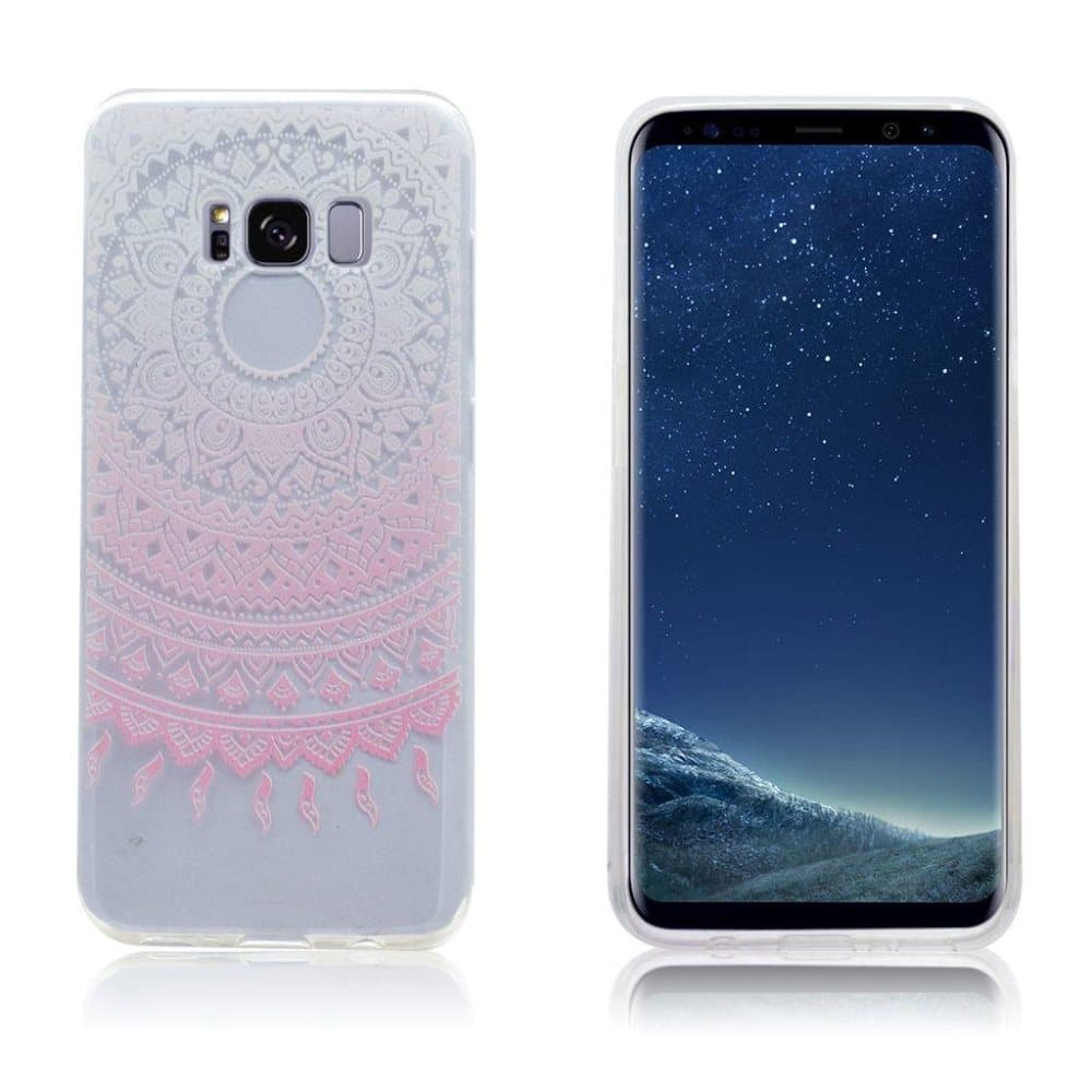 Samsung Galaxy S8+ Suojaava Joustava Muovikuori - Pinkki Man