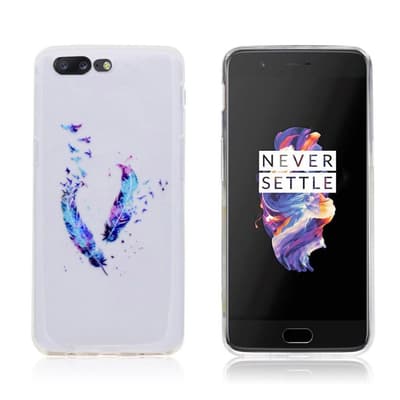 OnePlus 5 Flot og beskyttende cover - Fjer