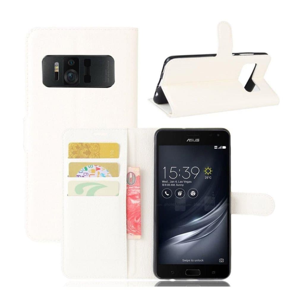 Asus ZenFone AR (ZS571KL) Læder etui med indbygget pung - Hv