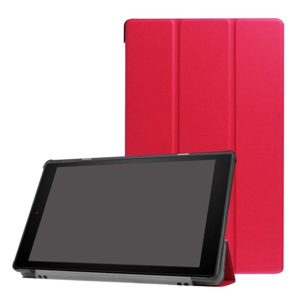 Amazon Fire HD 10 (2017) Etui med trefold stand - Rød