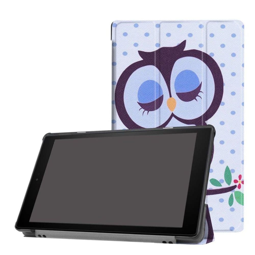 Amazon Fire HD 10 (2017) Etui med motiv - Ugle på gren