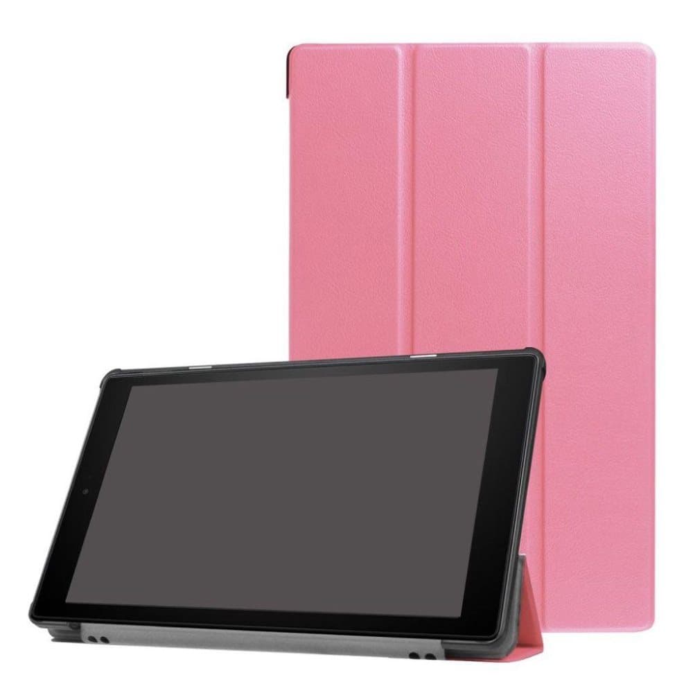 Amazon Fire HD 10 (2017) Etui med trefold stand - Lyserød