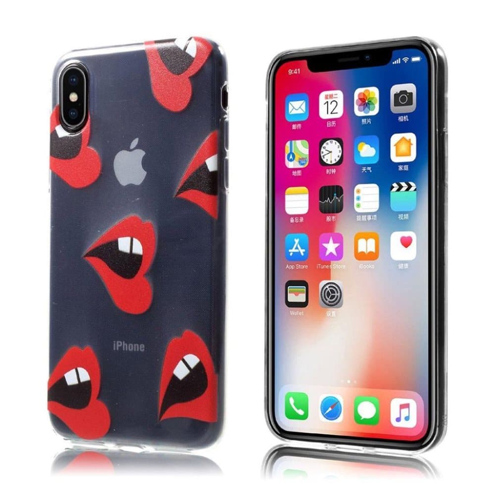 iPhone X Skal med ett läckert motiv - Läppar