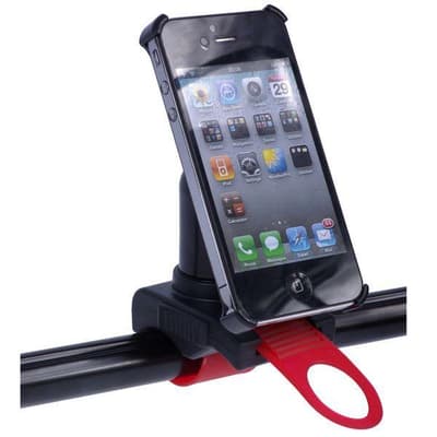 Cykelhållare för iPhone 4 (Röd)