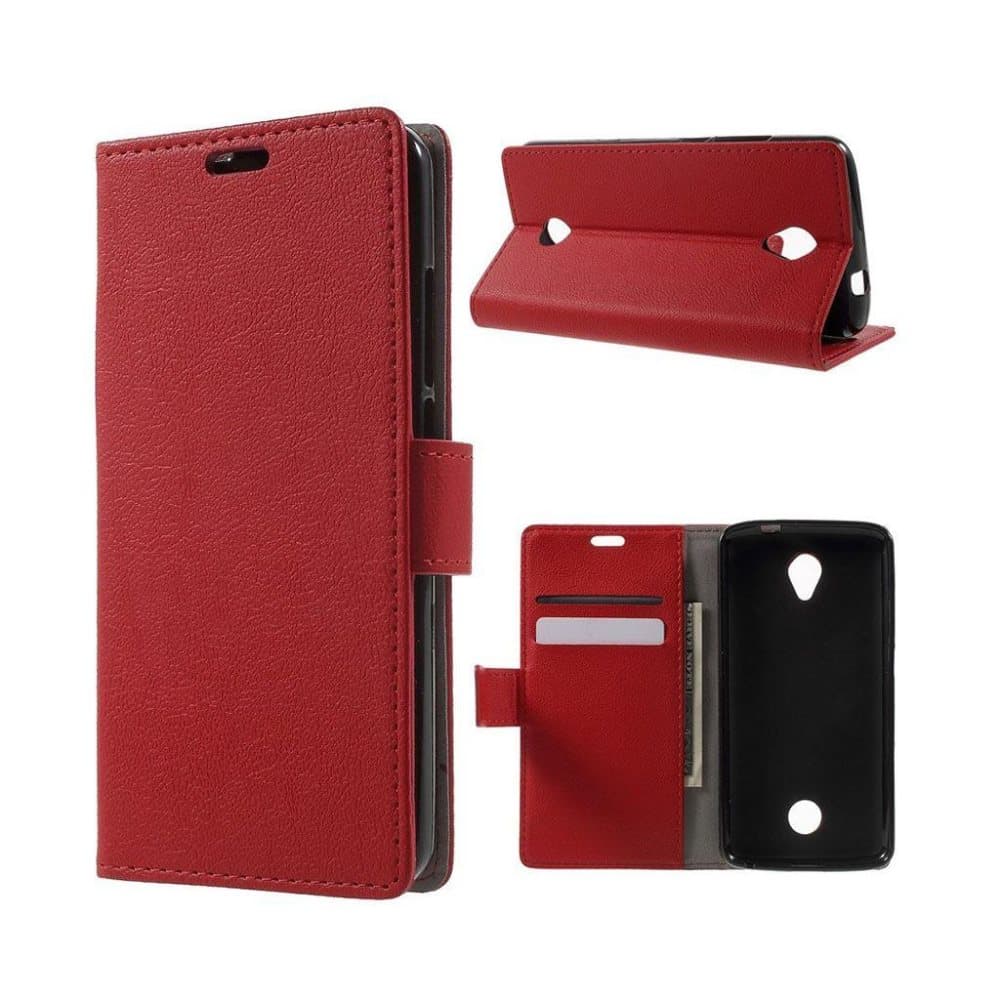 Acer Liquid Zest læder-etui m. indbygget stander - Rød