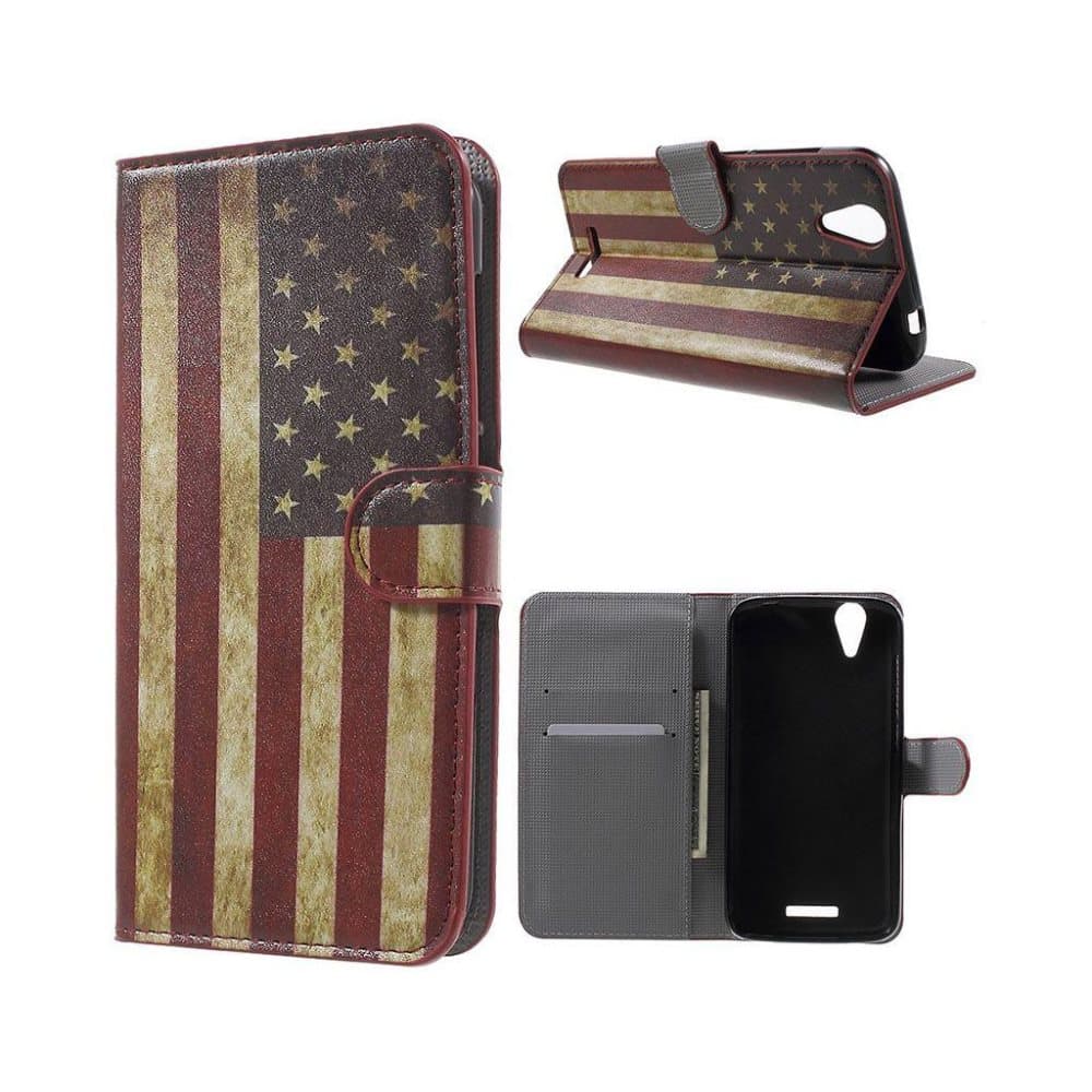 Acer Liquid Z630 beskyttende læder-etui m. kortholder - Retr