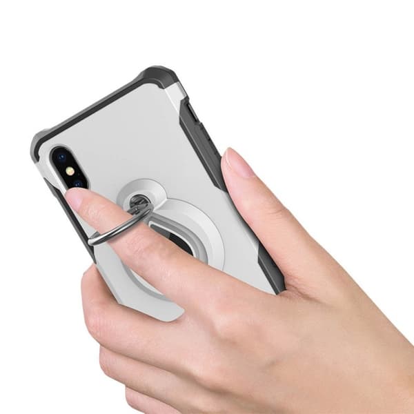 Buckledeksel 2i1 Apple iPhone X / Xs : Farge - Sølv