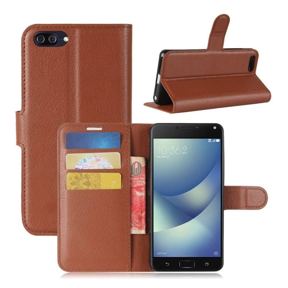 Asus Zenfone 4 Max 5.2 (ZC520KL) litchi tekstur PU læder fli