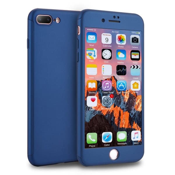 PC Case 360 iPhone 7+/8+ Blå