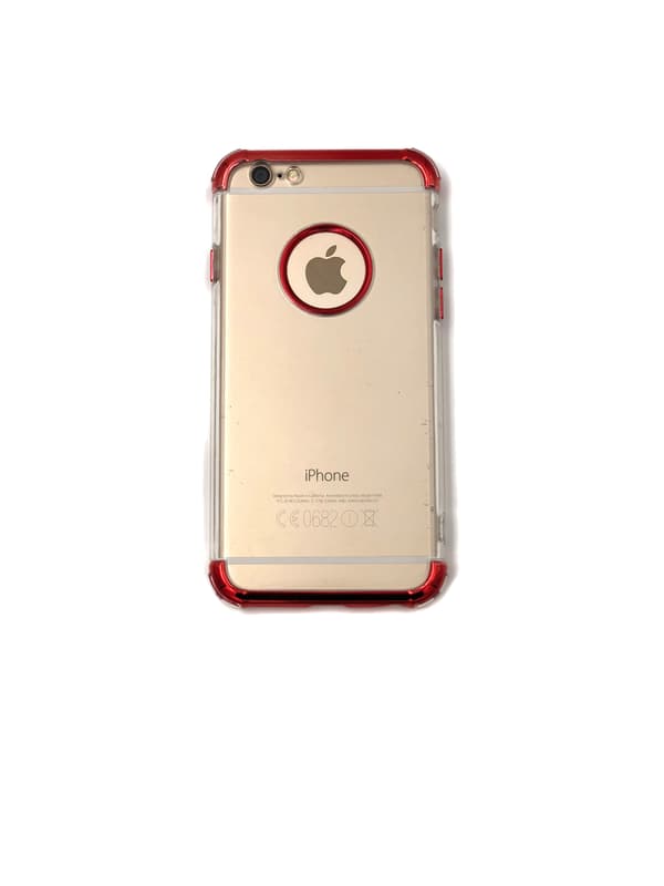 Extra tåligt design silikonskal | färgade kanter iPhone 8