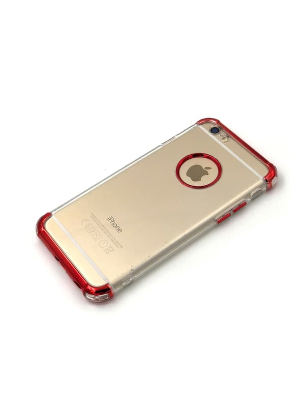 Extra tåligt design silikonskal | färgade kanter iPhone 8