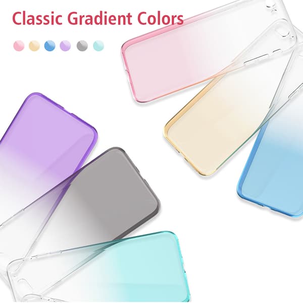 Gradient färgade Silikon TPU-Skal till iPhone 7/8
