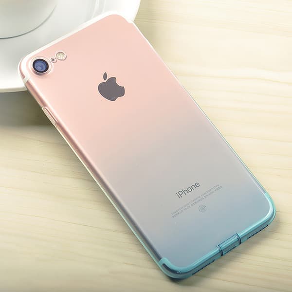 Gradient färgade Silikon TPU-Skal till iPhone 7/8