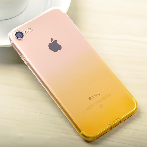 Gradient färgade Silikon TPU-Skal till iPhone 7/8