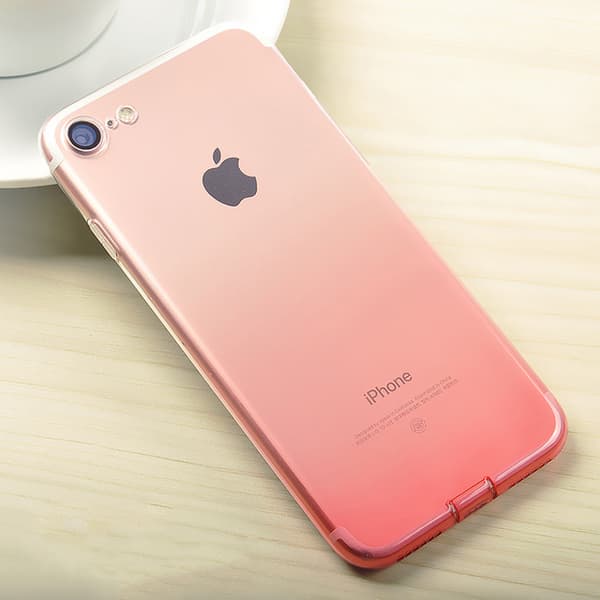 Gradient färgade Silikon TPU-Skal till iPhone 7/8