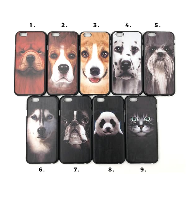Skal med hund/djur motiv iPhone 6/6S Motiv 7