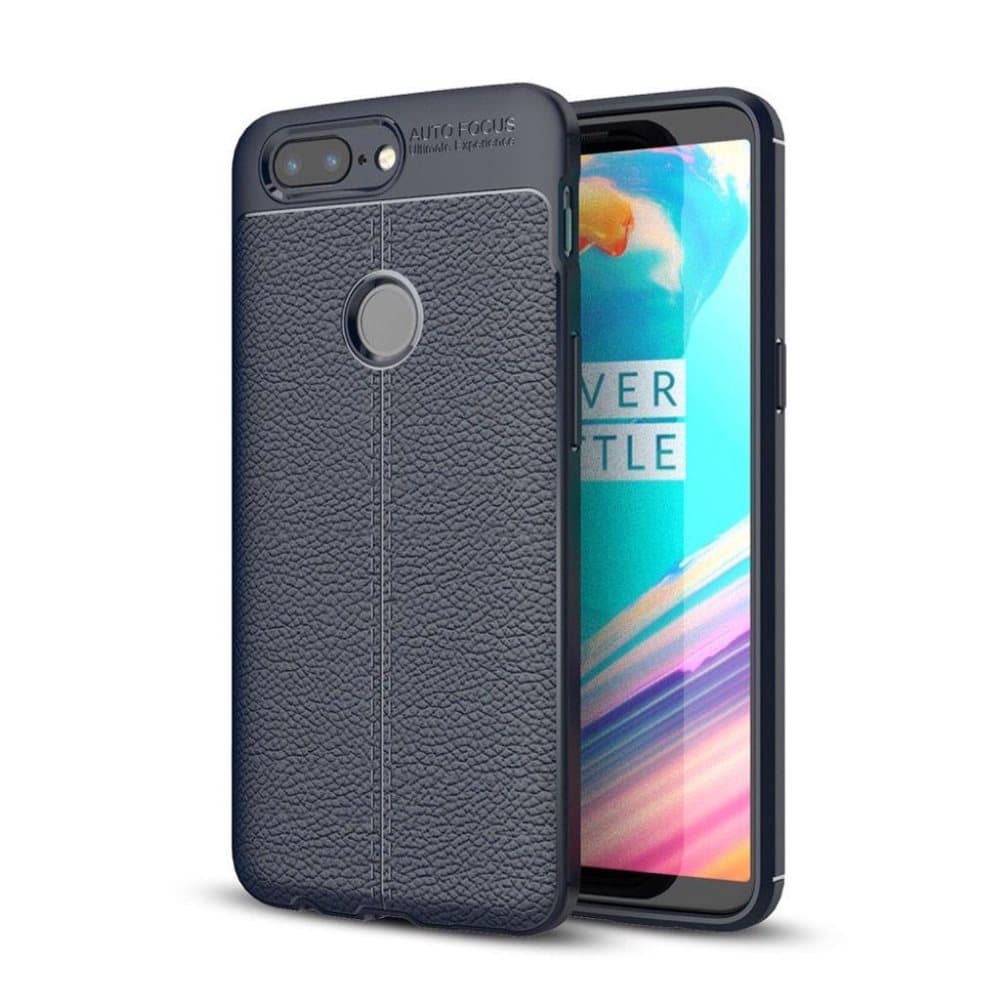 OnePlus 5T design suojakuori - Tummansininen