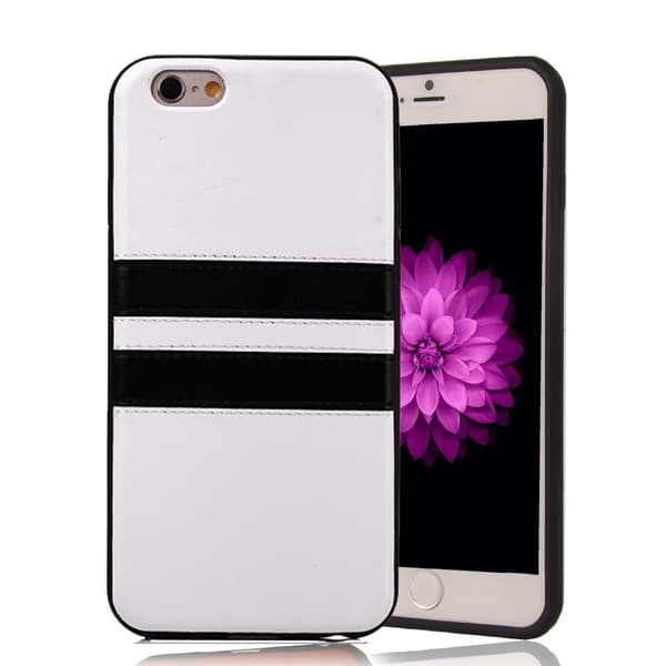 Skal i PU-läder med 2 streck iPhone 6/6S