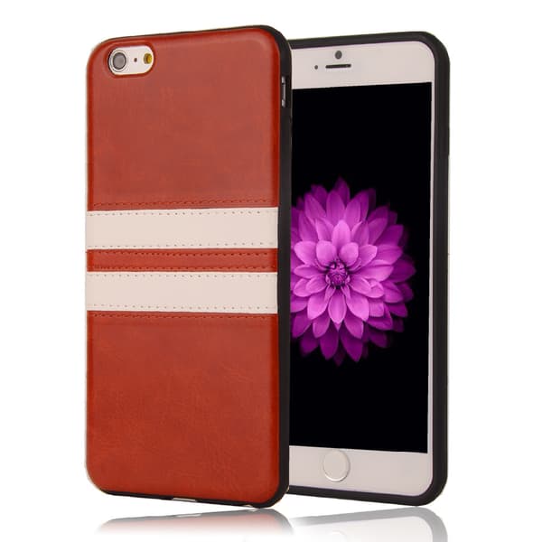 Skal i PU-läder med 2 streck iPhone 6/6S