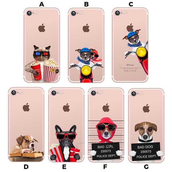 Roliga Djur Motiv Silikon/TPU Skal till iPhone 6/6S