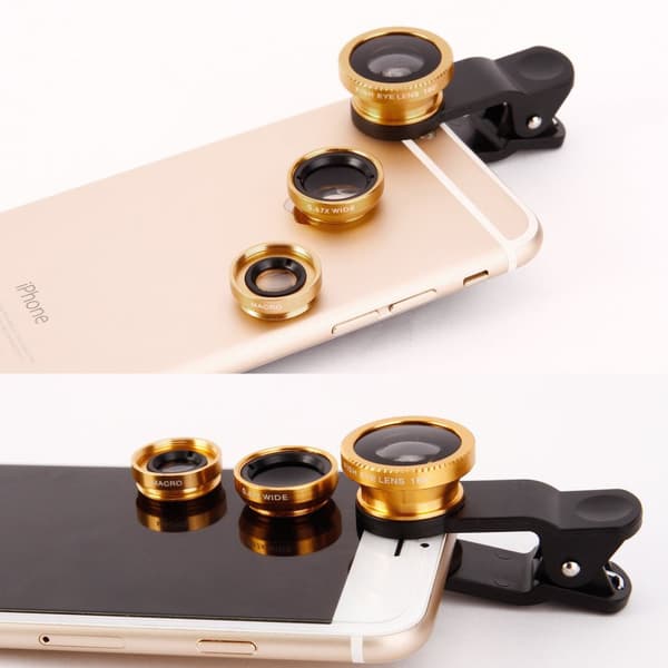 3 i 1 Universal Telefonkamera Lins