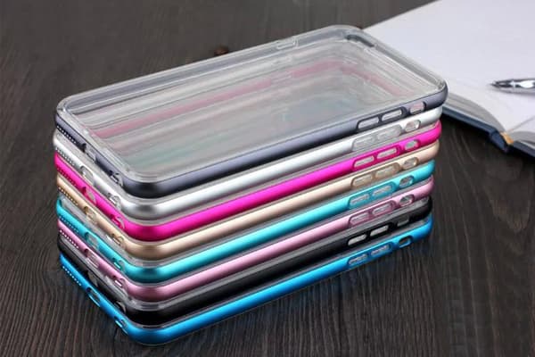 TPU silikonskal med färgad ram iPhone 6/6S