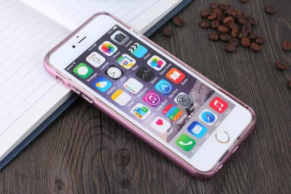 TPU silikonskal med färgad ram iPhone 6/6S