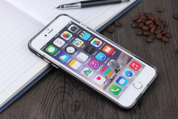 TPU silikonskal med färgad ram iPhone 6/6S