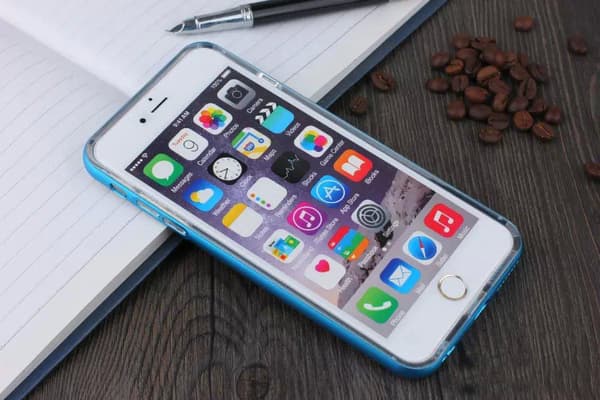 TPU silikonskal med färgad ram iPhone 6/6S