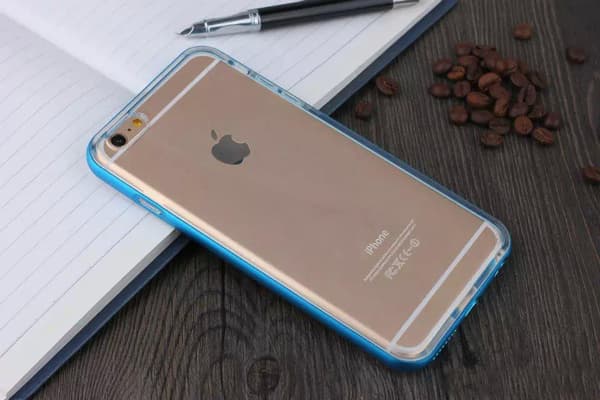 TPU silikonskal med färgad ram iPhone 6/6S
