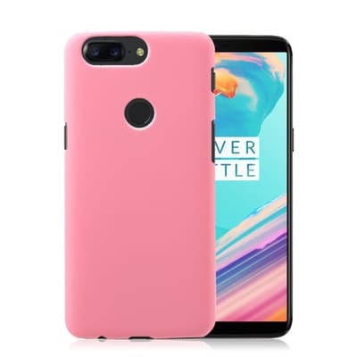 OnePlus 5T cover i plastik - Lyserød