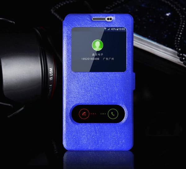 Samsung Galaxy S9 Window View Case Blue