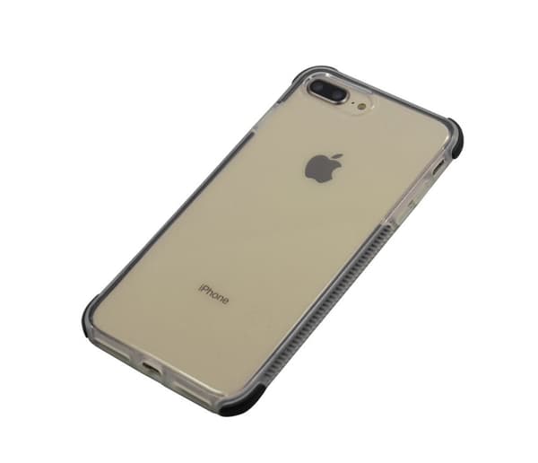 TPU skal för iPhone med färgade kanter iPhone 6Plus +2skärmskydd
