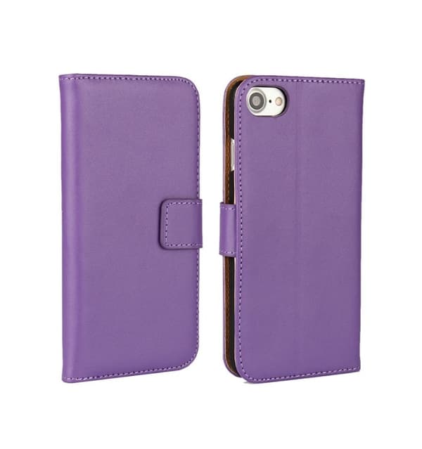 Stiltent Pl�nboksfodral i l�der fr�n NORTH (iPhone 6/6S) Lila Lila
