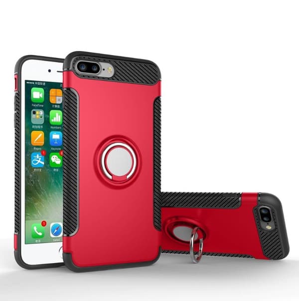 iPhone 6/6S PLUS - Karbonskal med Ringhållare FLOVEME