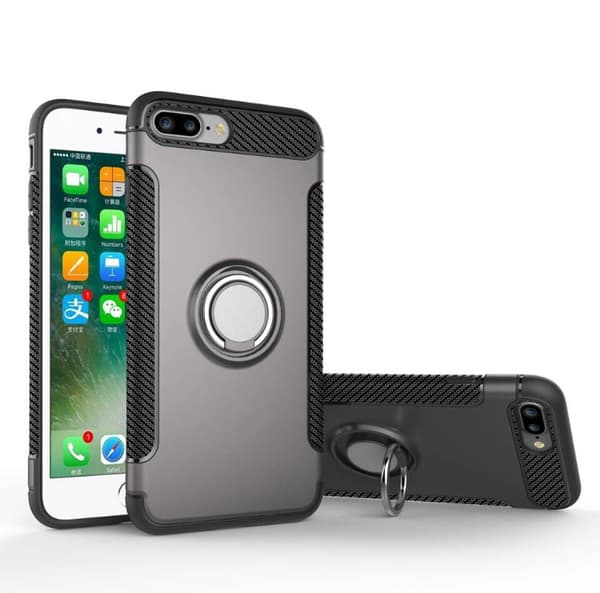 iPhone 6/6S PLUS - Karbonskal med Ringhållare FLOVEME