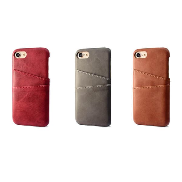 iPhone 7 - Exklusivt Stilrent Skal Kortplats (MAX SKYDD)