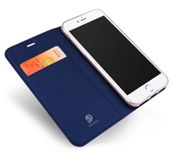 DUX DUCIS - Stilrent Smart Fodral med Kortfack för iPhone 8