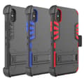 Miniatyrbild 2 av 11: iPhone X/XS (HYBRID) Skyddskal (B�ltesfunktion)