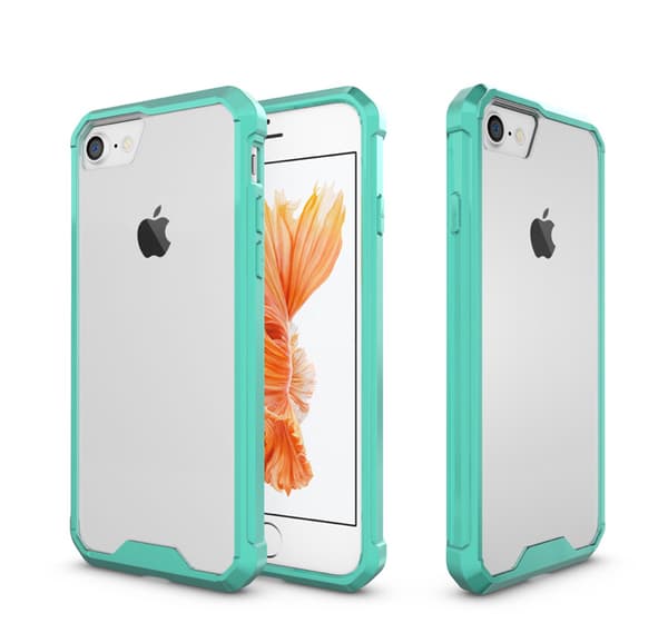 Elegant Praktiskt Skyddsskal av FLOVEME - iPhone 8 (MAX SKYDD) Grön