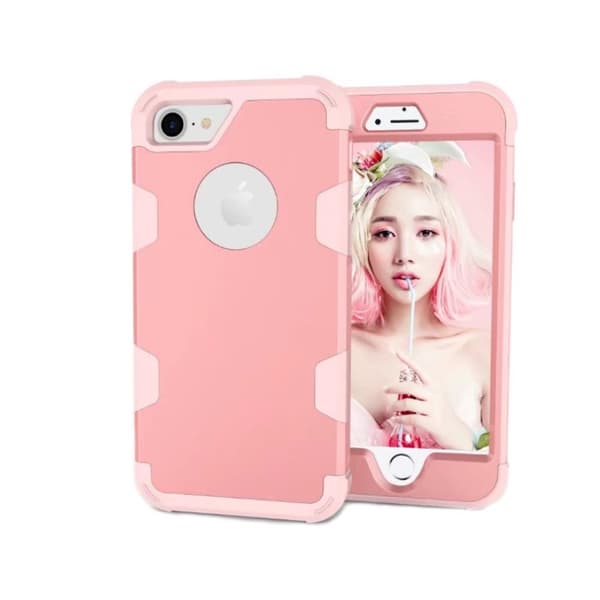 Lemans serie av Skyddande Skal för iPhone 8 Roséguld