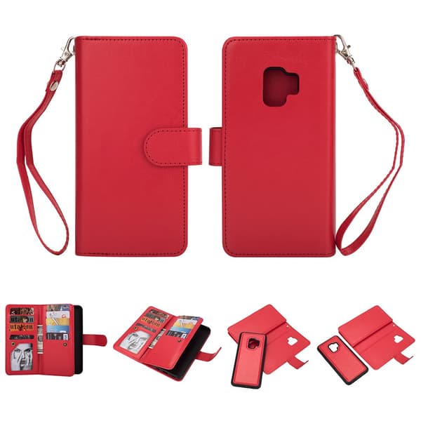 ROYBEN´S Plånboksfodral för Samsung Galaxy S9+ (Dubbelfunktion) Röd