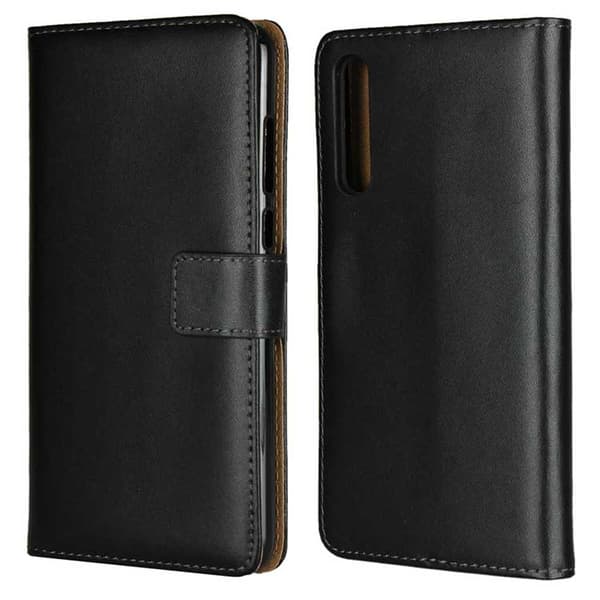 SKALO Huawei P20 Plånboksfodral Äkta Skinn