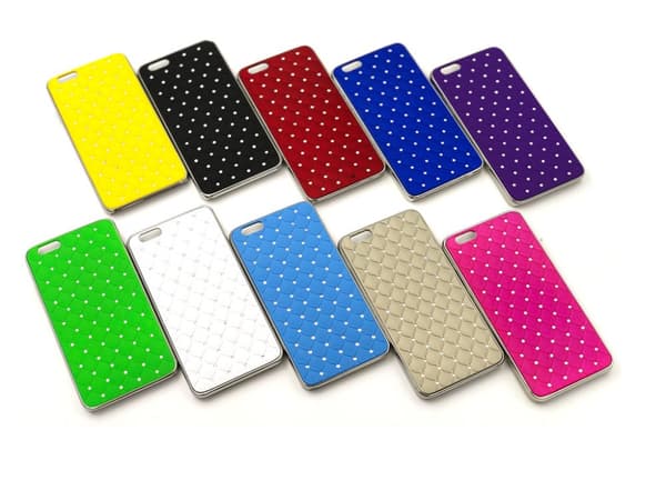 Quiltat skal med diamanter iPhone 6/6S Skal