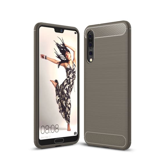 SKALO Huawei P20 Pro Armor Carbon Stöttåligt TPU-skal
